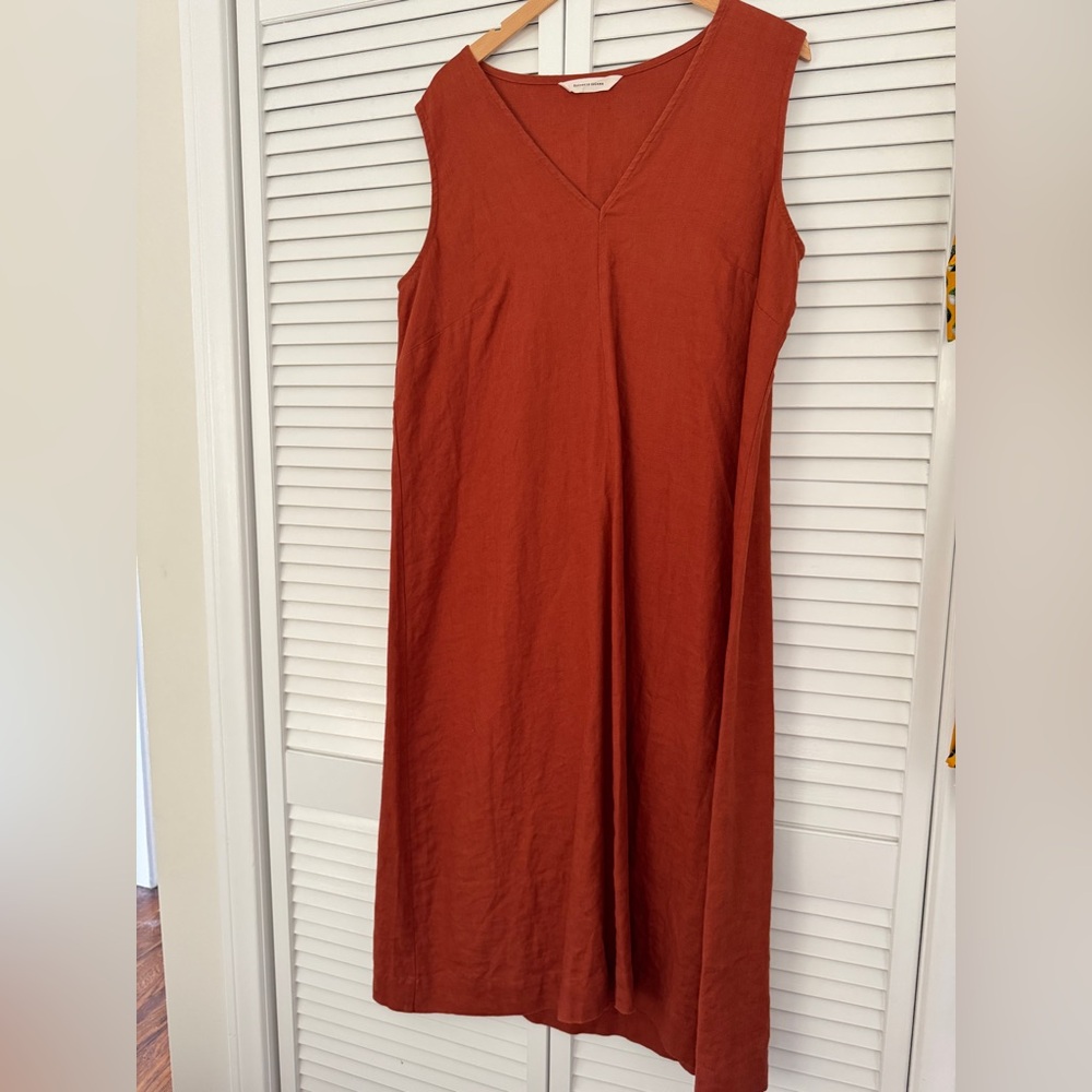 Elisabeth Suzann Petra linen midi dress, size XL